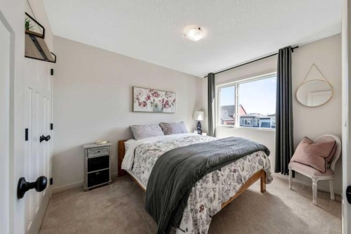 114 Seton Grove Se, Calgary, AB - Indoor Photo Showing Bedroom