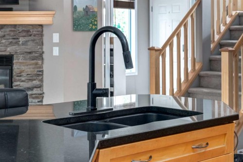 156 Tuscany Meadows Close Nw, Calgary, AB - Indoor Photo Showing Kitchen With Double Sink