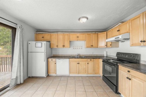 1 Edgewood Drive Nw, Calgary, AB - Indoor Photo Showing Kitchen With Double Sink