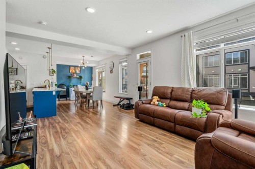 4367 Seton Drive Se, Calgary, AB - Indoor Photo Showing Living Room