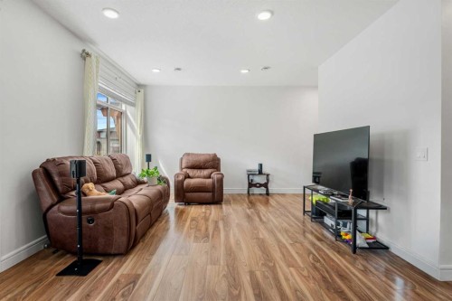 4367 Seton Drive Se, Calgary, AB - Indoor Photo Showing Living Room