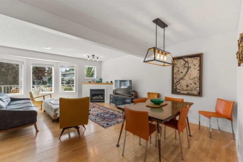 472 Regal Park Ne, Calgary, AB - Indoor Photo Showing Other Room With Fireplace