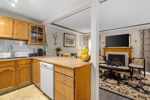 160 Millview Green Sw, Calgary, AB - Indoor Photo Showing Kitchen With Double Sink
