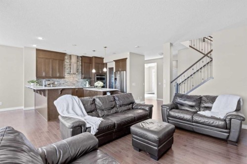 27 Mahogany Crescent Se, Calgary, AB - Indoor Photo Showing Living Room