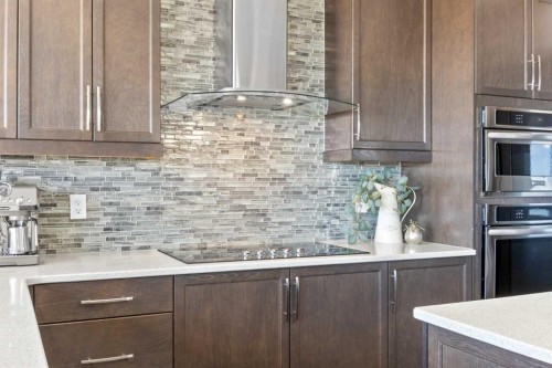 27 Mahogany Crescent Se, Calgary, AB - Indoor Photo Showing Kitchen With Upgraded Kitchen
