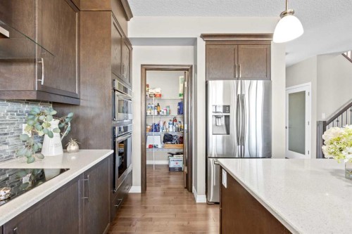 27 Mahogany Crescent Se, Calgary, AB - Indoor Photo Showing Kitchen With Stainless Steel Kitchen With Upgraded Kitchen