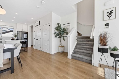 87 Heirloom Boulevard Se, Calgary, AB - Indoor Photo Showing Dining Room