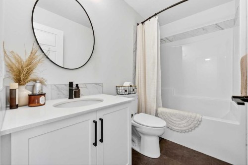 87 Heirloom Boulevard Se, Calgary, AB - Indoor Photo Showing Bathroom