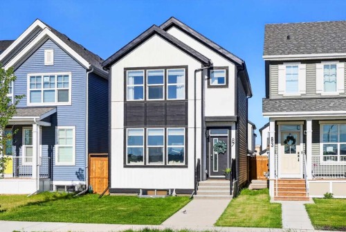 87 Heirloom Boulevard Se, Calgary, AB - Outdoor With Facade