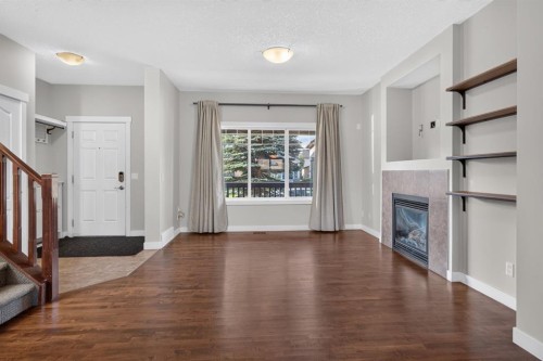 22 Panora Road Nw, Calgary, AB - Indoor With Fireplace