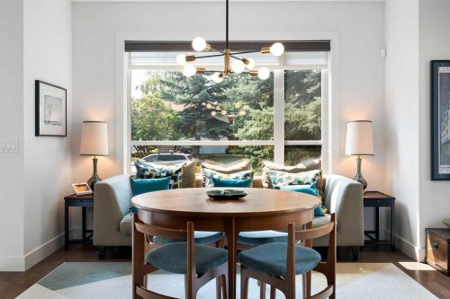 3542 7 Avenue Sw, Calgary, AB - Indoor Photo Showing Dining Room