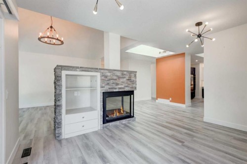 47 Christie Park Terrace Sw, Calgary, AB - Indoor With Fireplace