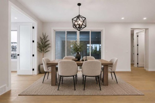 15 Alpine Green Sw, Calgary, AB - Indoor Photo Showing Dining Room