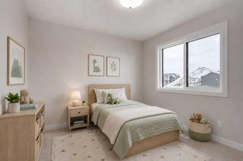 15 Alpine Green Sw, Calgary, AB - Indoor Photo Showing Bedroom