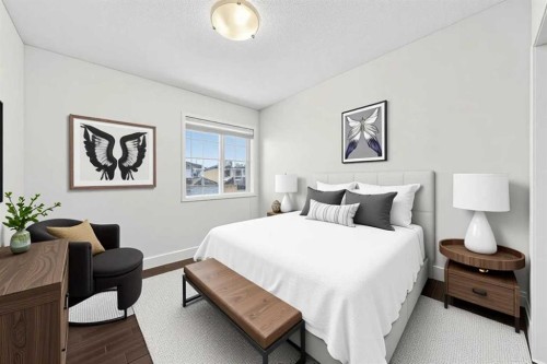 98 Hampstead Circle Nw, Calgary, AB - Indoor Photo Showing Bedroom