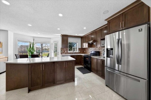 98 Hampstead Circle Nw, Calgary, AB - Indoor Photo Showing Kitchen With Upgraded Kitchen