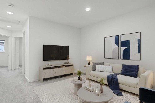 172 Belmont Way Sw, Calgary, AB - Indoor Photo Showing Living Room
