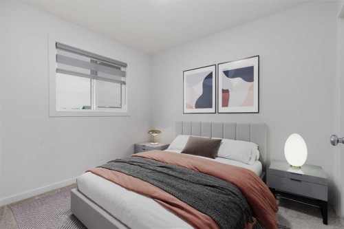 172 Belmont Way Sw, Calgary, AB - Indoor Photo Showing Bedroom