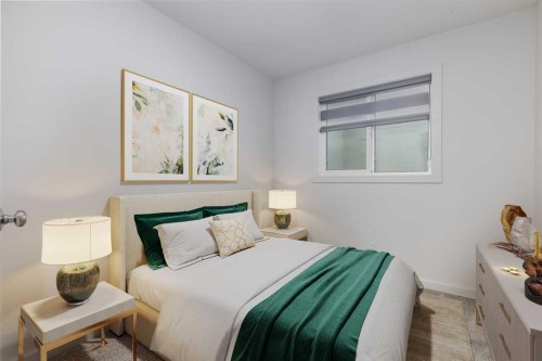 172 Belmont Way Sw, Calgary, AB - Indoor Photo Showing Bedroom