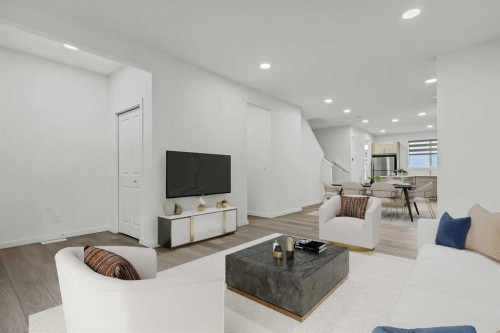 172 Belmont Way Sw, Calgary, AB - Indoor Photo Showing Living Room