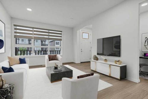 172 Belmont Way Sw, Calgary, AB - Indoor Photo Showing Living Room
