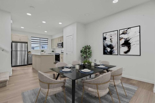 172 Belmont Way Sw, Calgary, AB - Indoor Photo Showing Dining Room