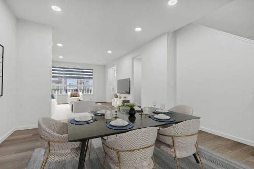 172 Belmont Way Sw, Calgary, AB - Indoor Photo Showing Dining Room