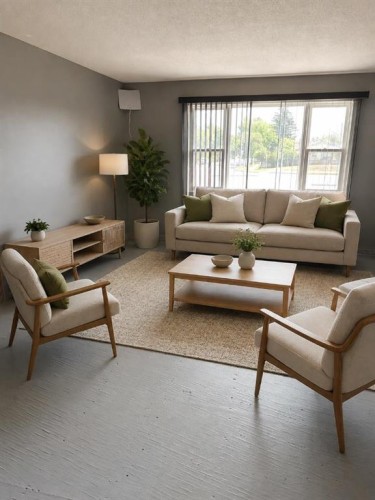 1219 68 Street Ne, Calgary, AB - Indoor Photo Showing Living Room