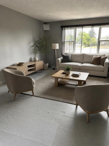 1219 68 Street Ne, Calgary, AB - Indoor Photo Showing Living Room