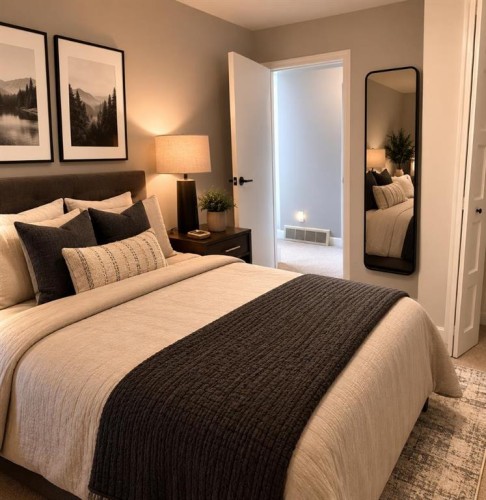 1219 68 Street Ne, Calgary, AB - Indoor Photo Showing Bedroom