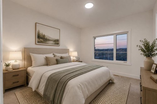 135 South Shore Road, Chestermere, AB - Indoor Photo Showing Bedroom