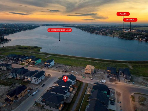 135 South Shore Road, Chestermere, AB - Outdoor With Body Of Water With View
