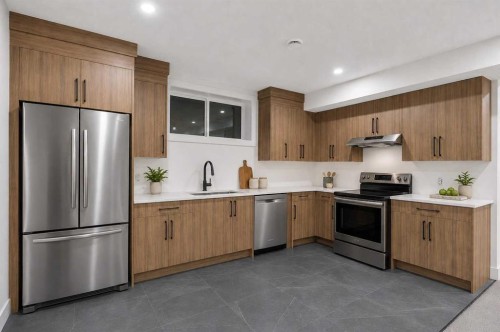 135 South Shore Road, Chestermere, AB - Indoor Photo Showing Kitchen With Stainless Steel Kitchen
