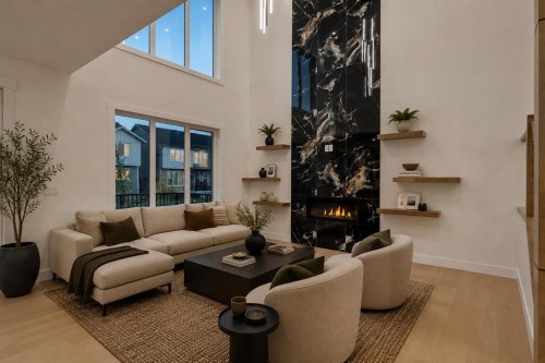 135 South Shore Road, Chestermere, AB - Indoor Photo Showing Living Room