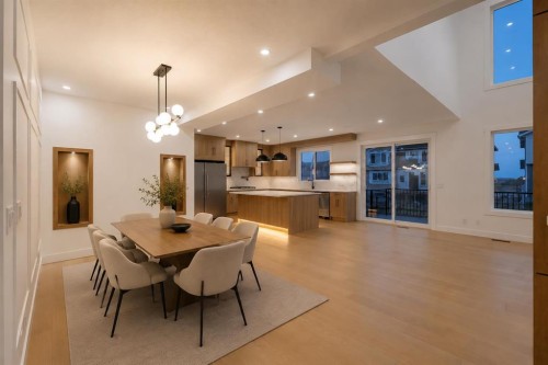 135 South Shore Road, Chestermere, AB - Indoor Photo Showing Dining Room
