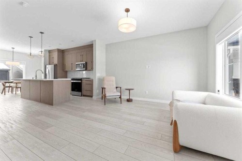 919 Walgrove Boulevard Se, Calgary, AB - Indoor Photo Showing Kitchen With Upgraded Kitchen