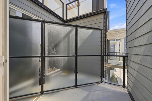 2218-151 Skyview Bay Ne, Calgary, AB - Outdoor With Balcony With Exterior