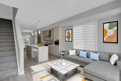 924 Sage Hill Grove Nw, Calgary, AB - Indoor Photo Showing Living Room