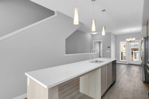924 Sage Hill Grove Nw, Calgary, AB - Indoor Photo Showing Kitchen With Double Sink