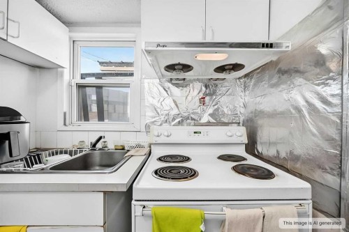 632 Marsh Road Ne, Calgary, AB - Indoor Photo Showing Kitchen With Double Sink