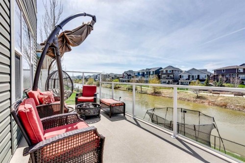 87 Baywater Rise Sw, Airdrie, AB - Outdoor With Body Of Water