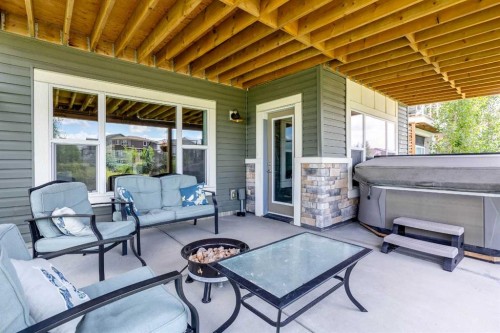 87 Baywater Rise Sw, Airdrie, AB - Outdoor With Deck Patio Veranda With Exterior
