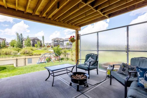 87 Baywater Rise Sw, Airdrie, AB - Outdoor With Deck Patio Veranda