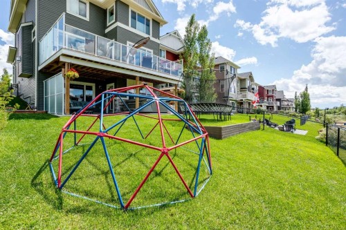87 Baywater Rise Sw, Airdrie, AB - Outdoor With Deck Patio Veranda