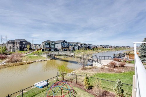 87 Baywater Rise Sw, Airdrie, AB - Outdoor With Body Of Water With View