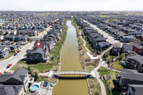 87 Baywater Rise Sw, Airdrie, AB - Outdoor With Body Of Water With View