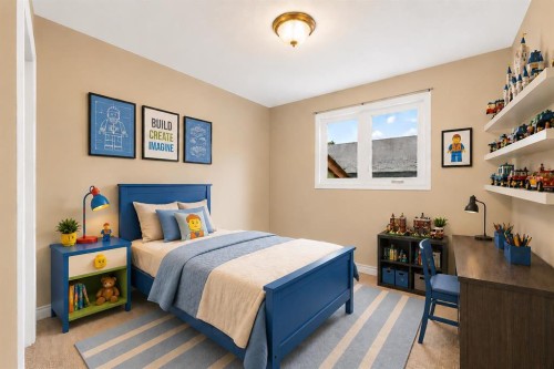 136 Midlawn Close Se, Calgary, AB - Indoor Photo Showing Bedroom