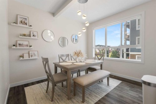 124 Walgrove Cove Se, Calgary, AB - Indoor Photo Showing Dining Room