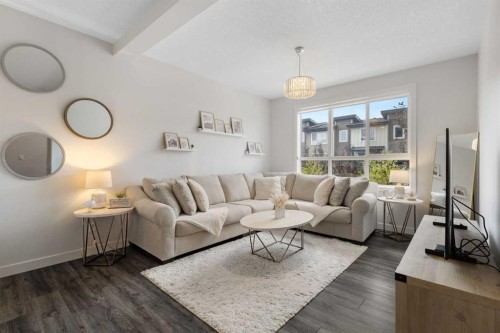 124 Walgrove Cove Se, Calgary, AB - Indoor Photo Showing Living Room