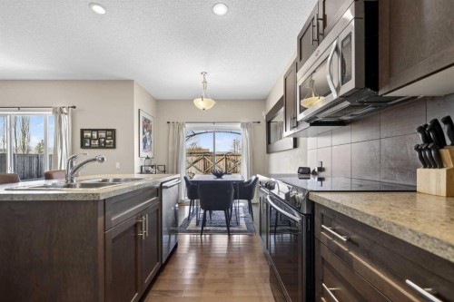 216 Ranch Downs, Strathmore, AB - Indoor Photo Showing Kitchen With Double Sink
